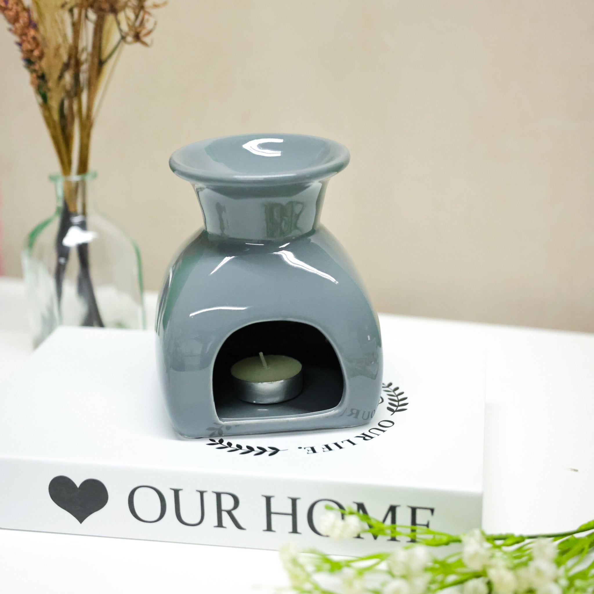Mia - Grey Wax Burner