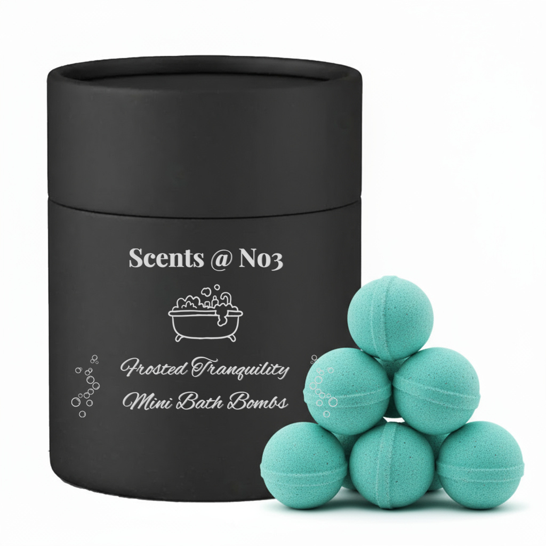 Frosted Tranquility Mini Bath Bombs