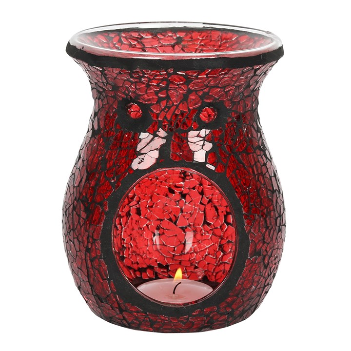large crackle tealight burner