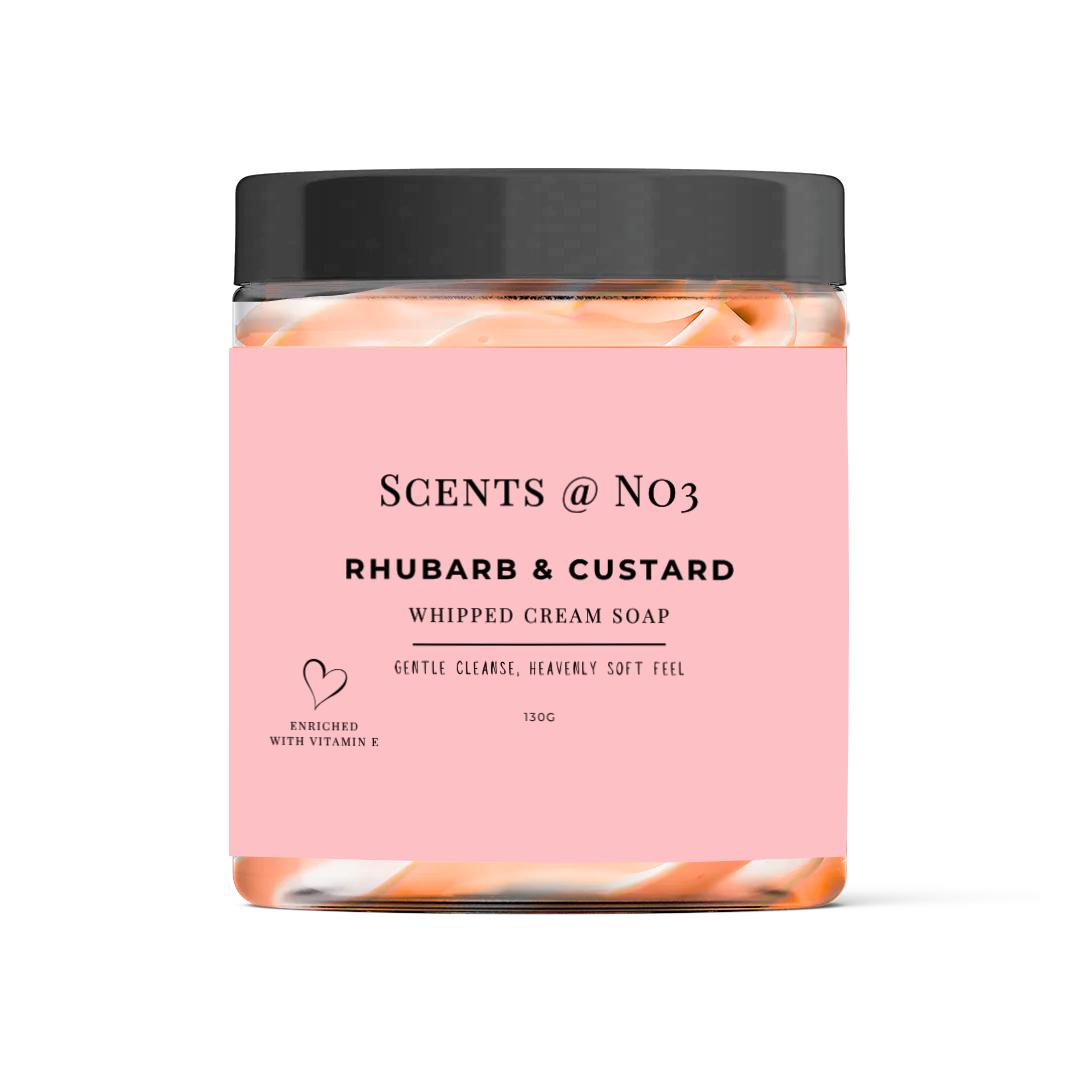 Rhubarb & Custard Whipped Cream Soap