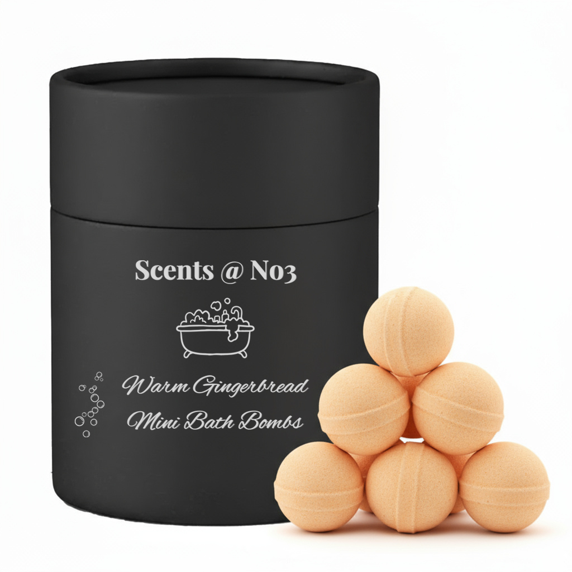 Warm Gingerbread Mini Bath Bombs
