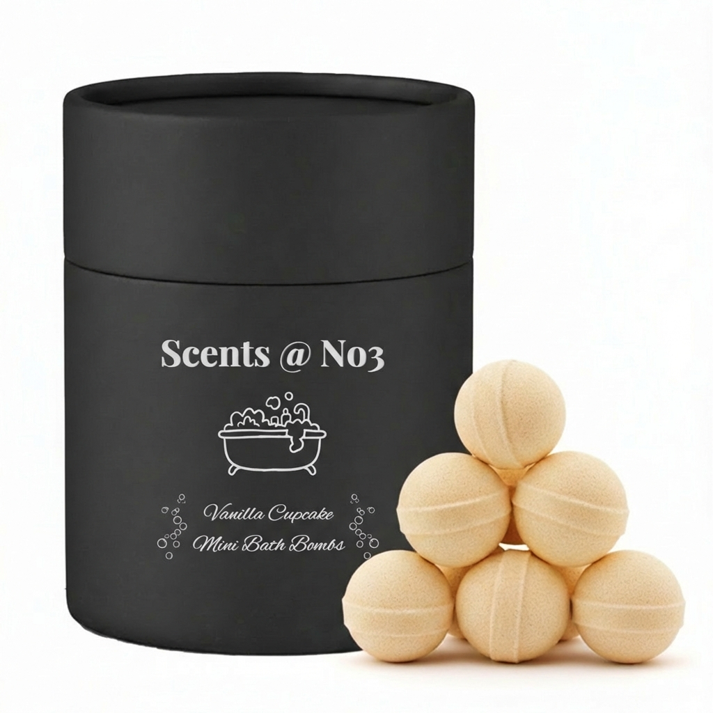 Vanilla Cupcake Mini Bath Bombs