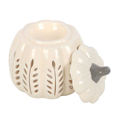 Cream Leaf Cut Out Wax Burner