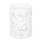 White Leafy Fern Cut Out Tealight Burner
