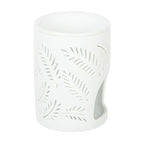 White Leafy Fern Cut Out Tealight Burner