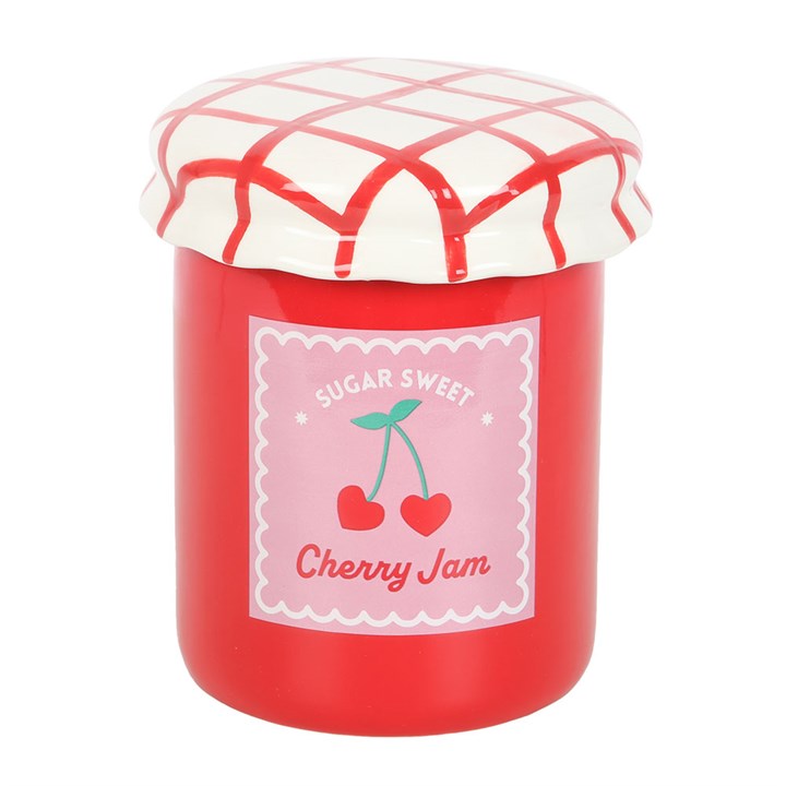 Cherry Jam Jar Wax Burner