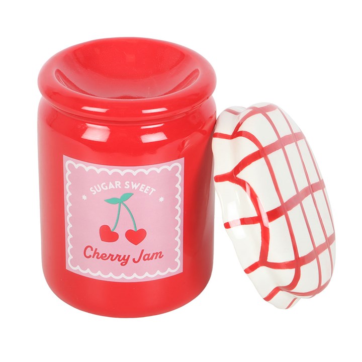 Cherry Jam Jar Wax Burner