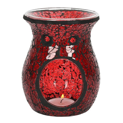 large crackle tealight burner