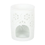 White Snowflake Cut Out Tealight Burner