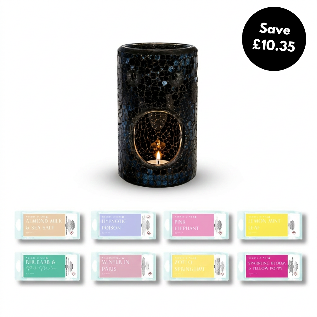 Pilar Tealight Burner + 8 Wax Snap Bars