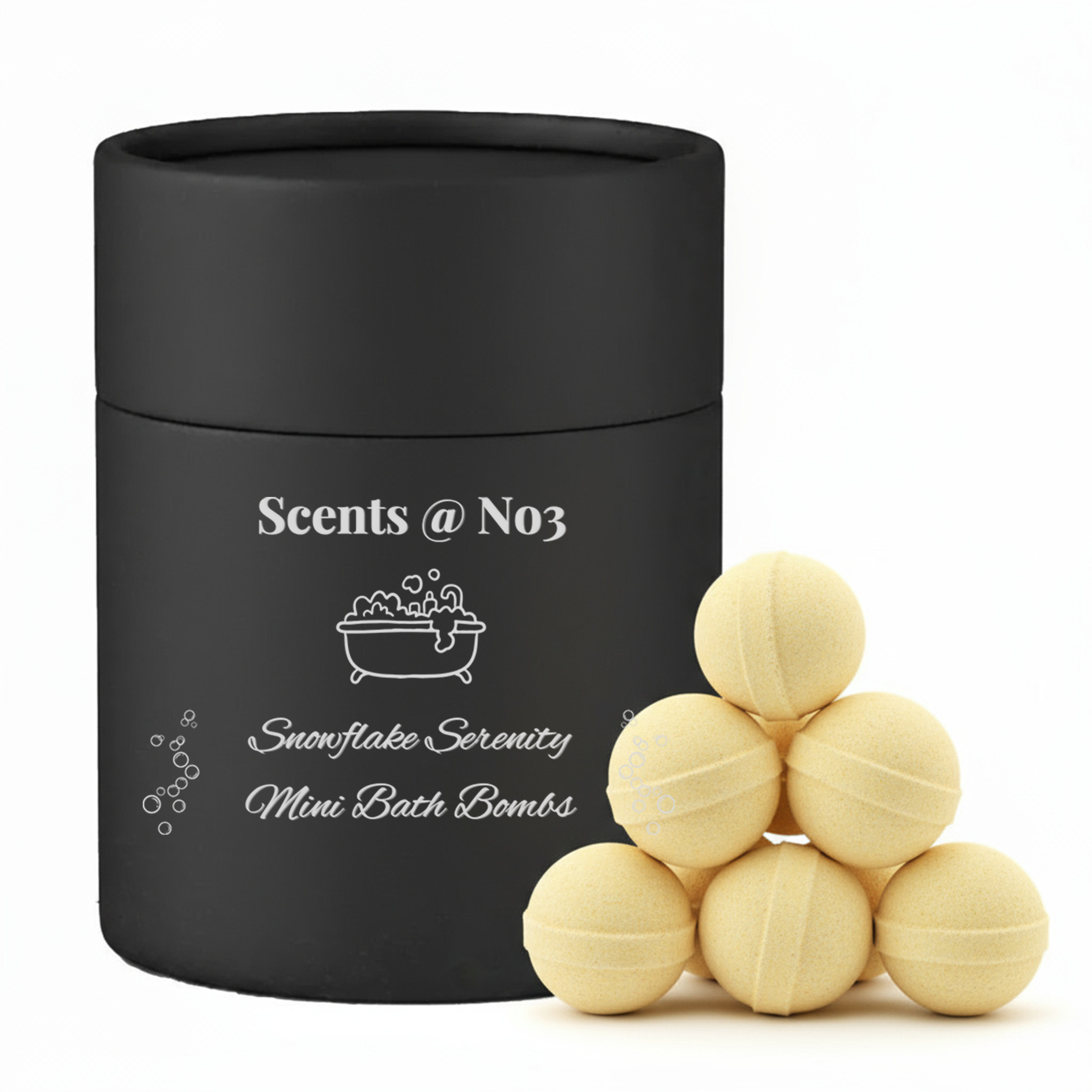 Snowflake Serenity Mini Bath Bombs