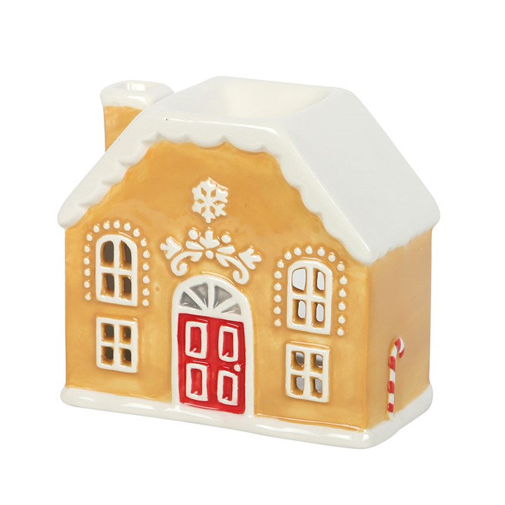 Candy Cane Gingerbread House Wax Burner