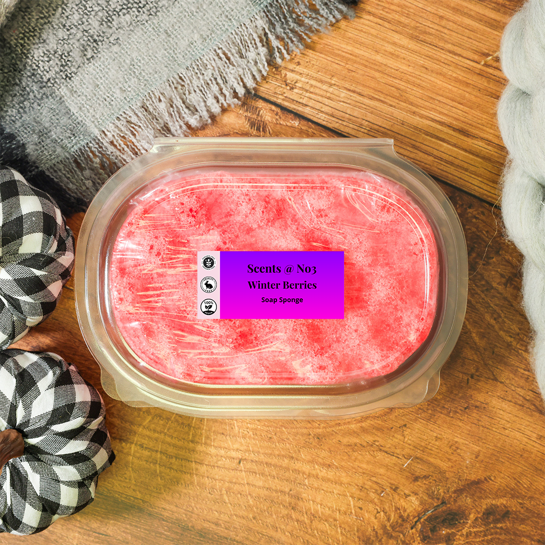 Winter Berries Exfoliating Soap Sponge