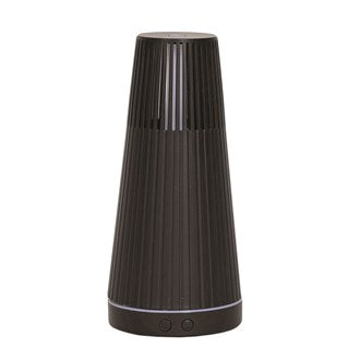 LED Ultrasonic Diffuser - Ridged Chimney Dark Wood