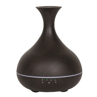 LED Ultrasonic Diffuser - Vase Dark Wood