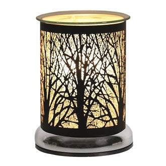 Black Silhouette Forest Wax Melter