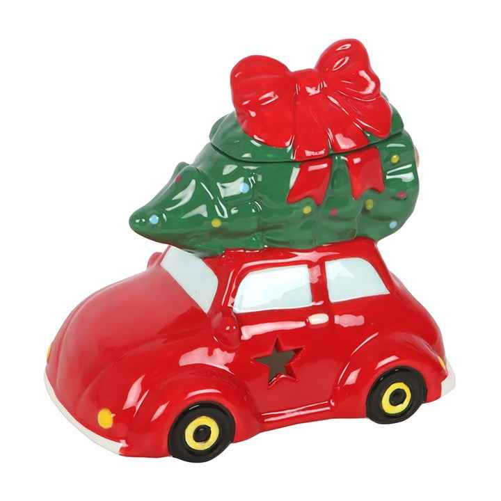 Car With Christmas Tree Tealight Burner