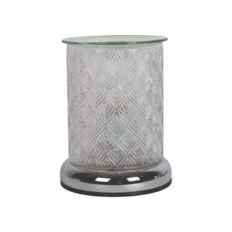 Clear Glass Leaf Electric Wax Melter