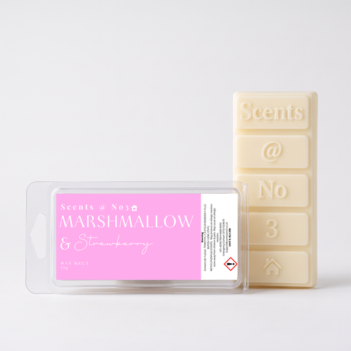Marshmallow & Strawberry Wax Melt