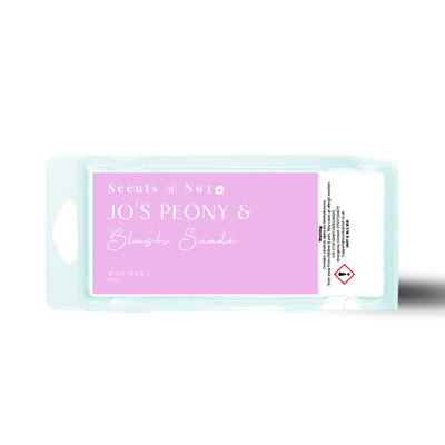 Jo's Peony & Blush Suede Wax Melt